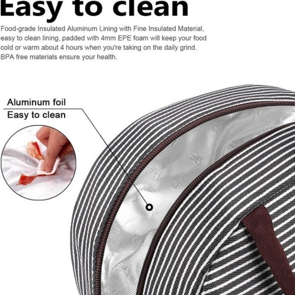 Lunch Bag Tote Bag Lunch Bag for Women Lunch Box Insulated Lunch Container - Picture 5 of 8